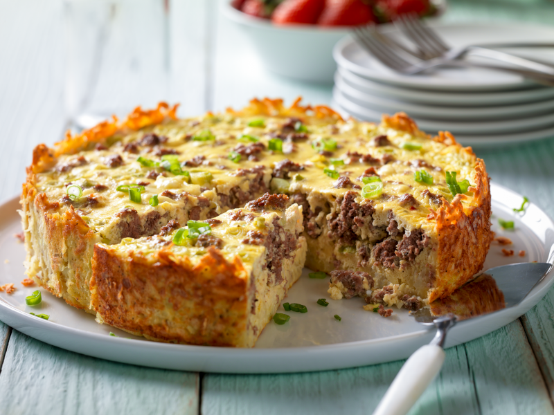 beef-breakfast-sausage-goat-cheese-egg-bake