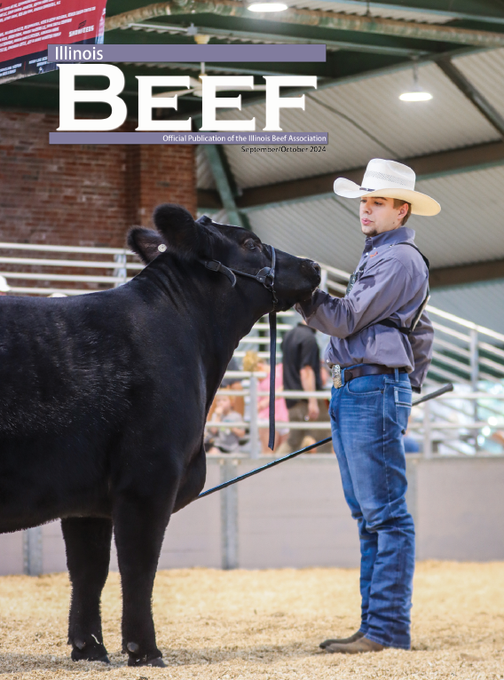 The cover of Illinois Beef Magazine issued September/October 2024